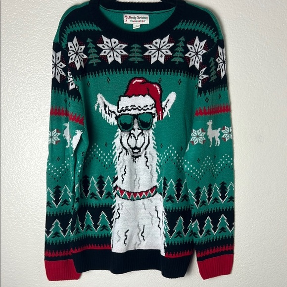 Tipsy Elves Other - Festive Llama Christmas Sweater - Green